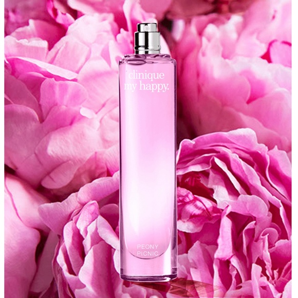 New Clinique My Happy Peony Picinic Fragrance 15 ml bottle Floral Feminine Scent - Picture 2 of 14